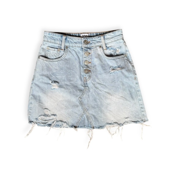 BDG Urban Outfitters denim jean skirt button front mini small - Picture 1 of 10